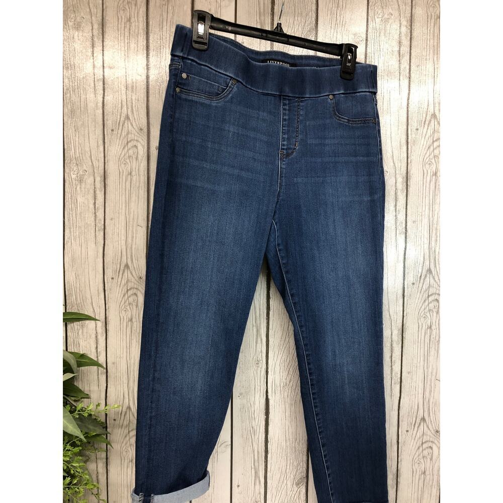 Liverpool "The Capri" Blue Pull On Jeggings Size 10/31